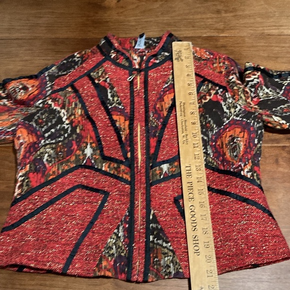 Berek linen appliqué jacket L - Picture 7 of 12